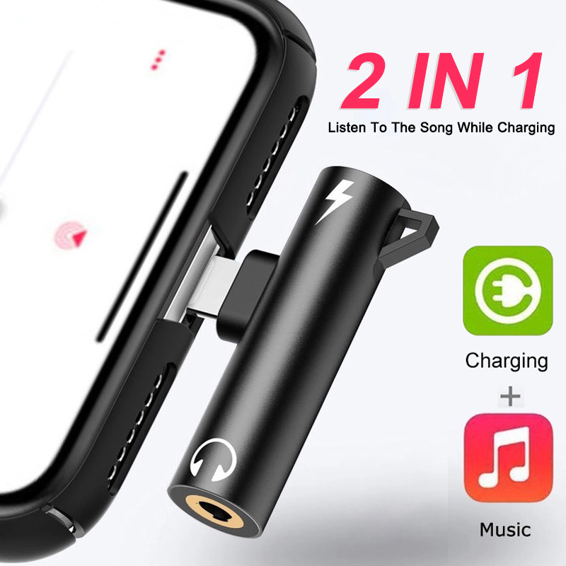 2 IN 1 Audio Charging Headphon - Earphone Splitter Jack recension och pris