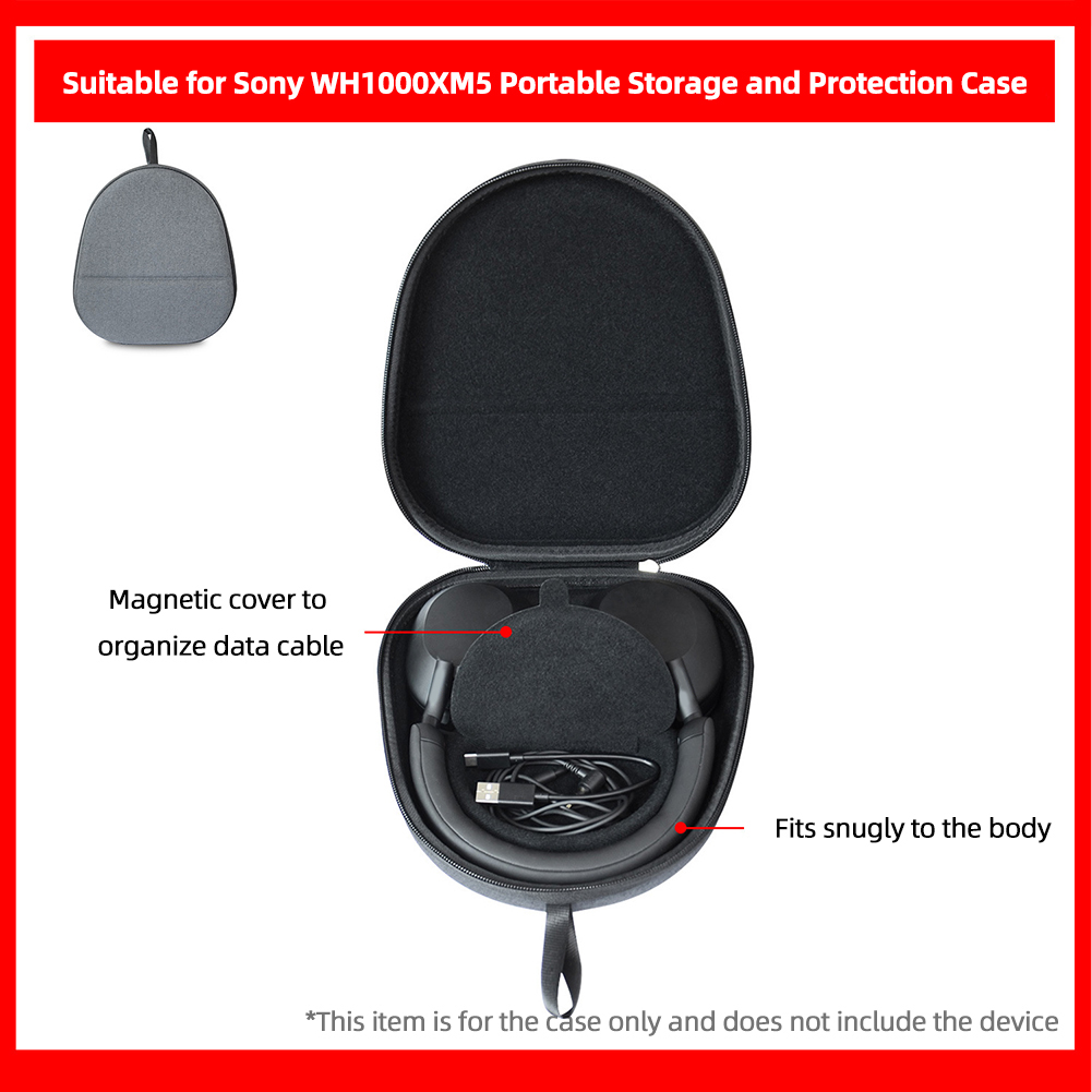 Hard Travel Case EVA Hard Carr - Sony Headphone Wh-1000Xm5 recension och pris