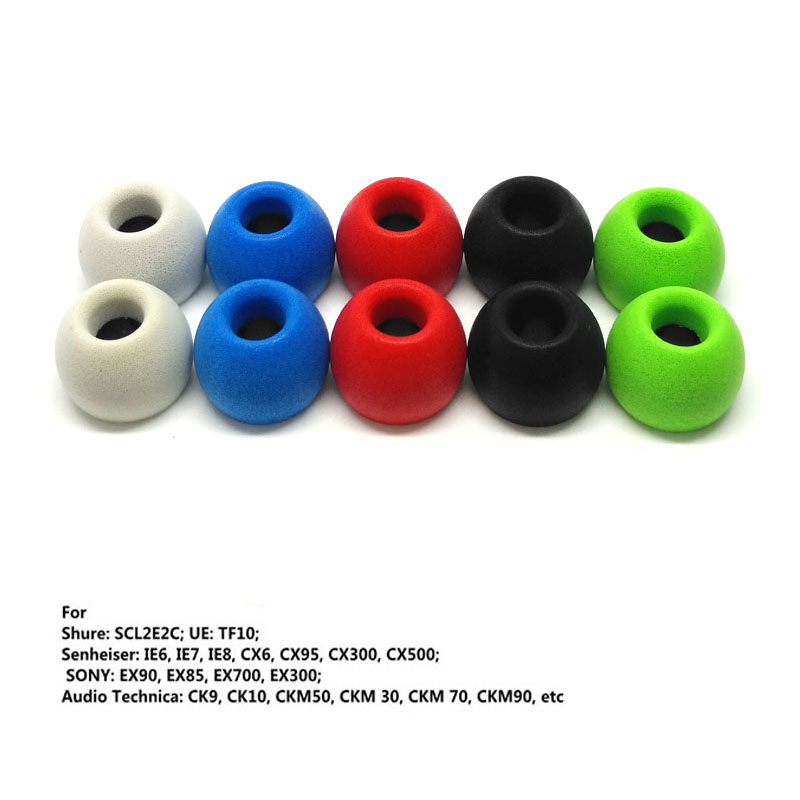 1Pair ANJIRUI Memory Foam Eart - Earphone Foam Tip recension och pris