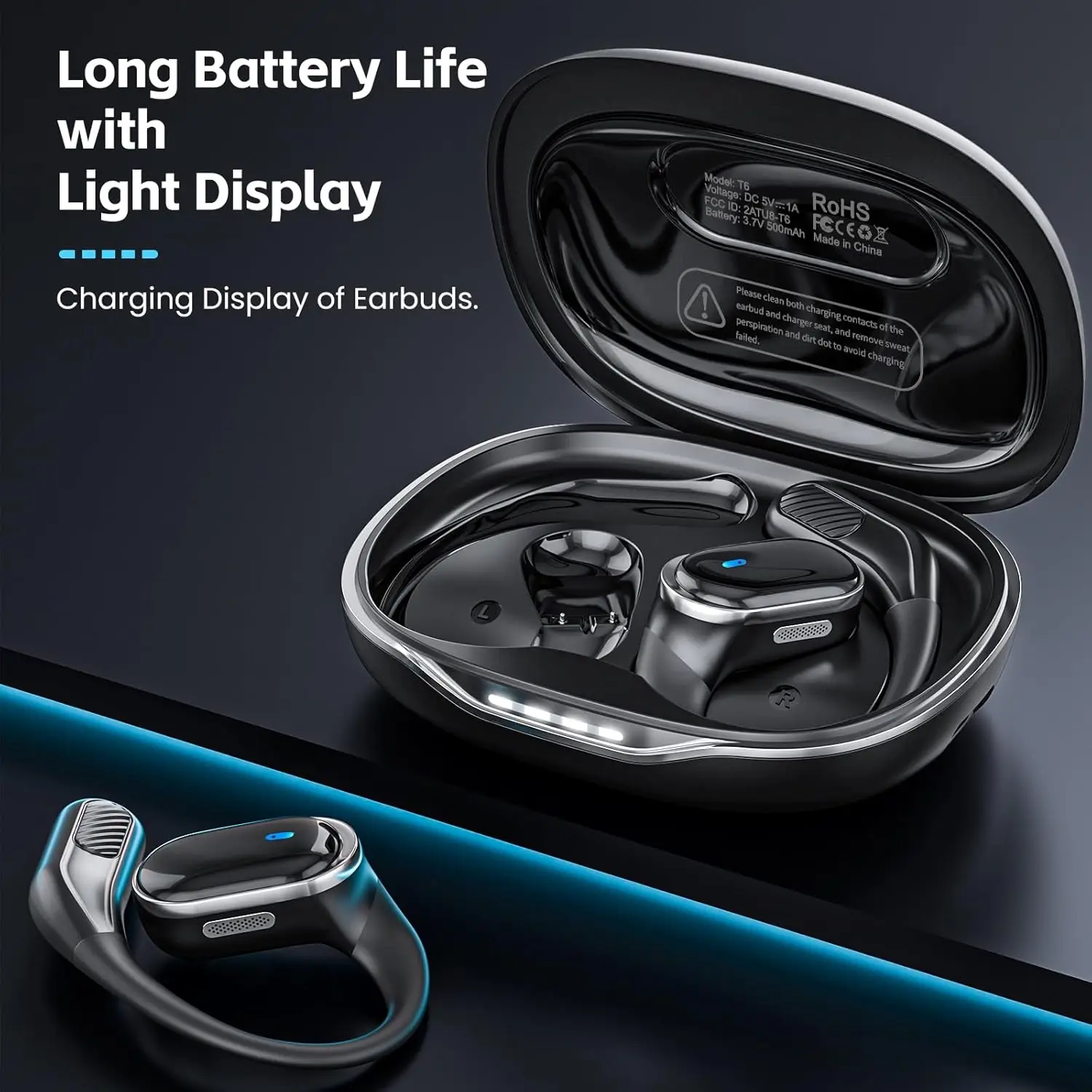 Bluetooth Earphones Wireless H - Sports Earphone Hook recension och pris